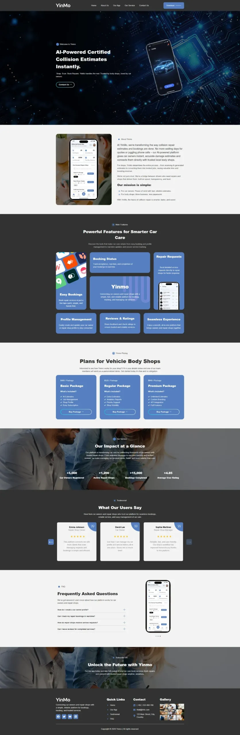 App and SaaS website showcase — preview 2