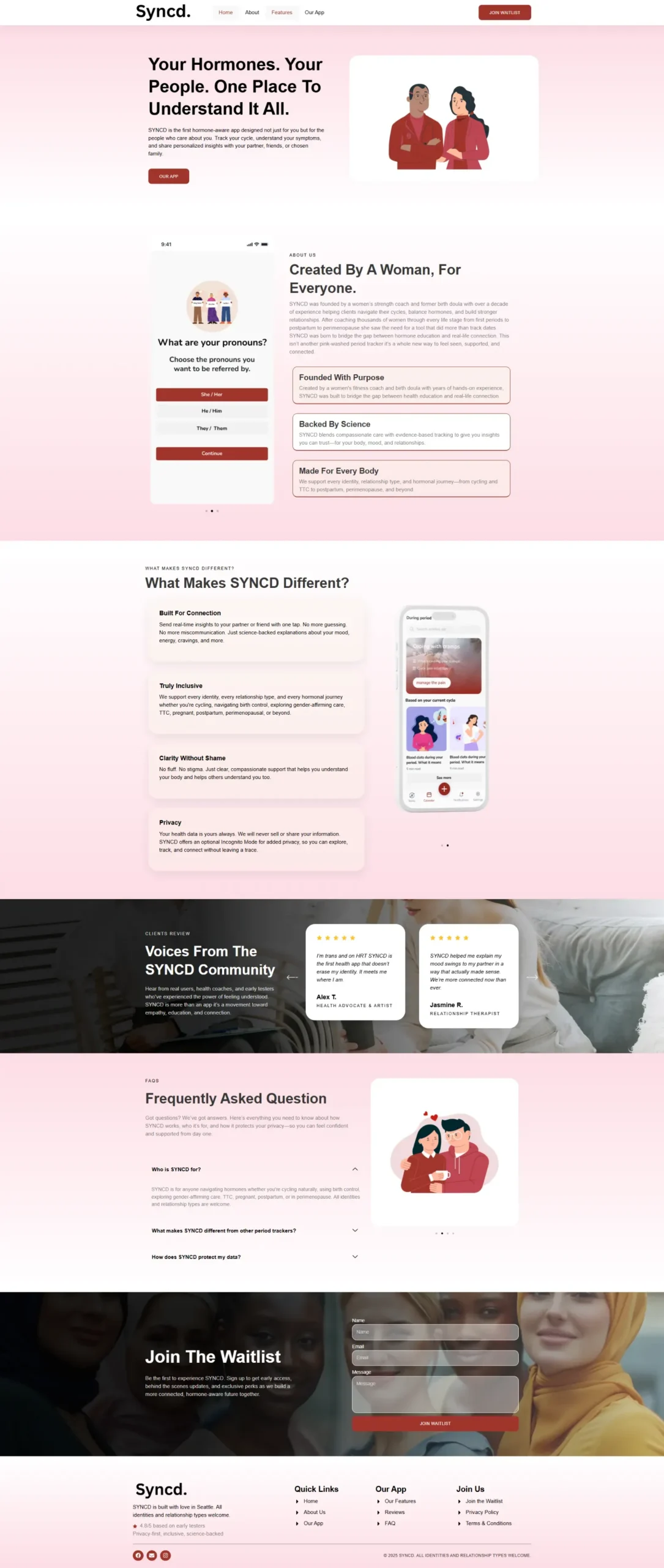 App and SaaS website showcase — preview 1