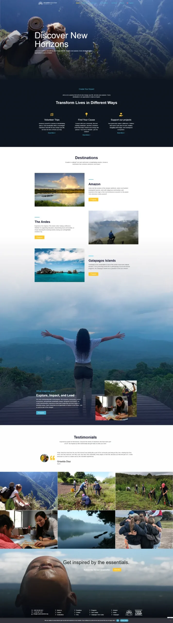 Booking and reservation website — preview 1