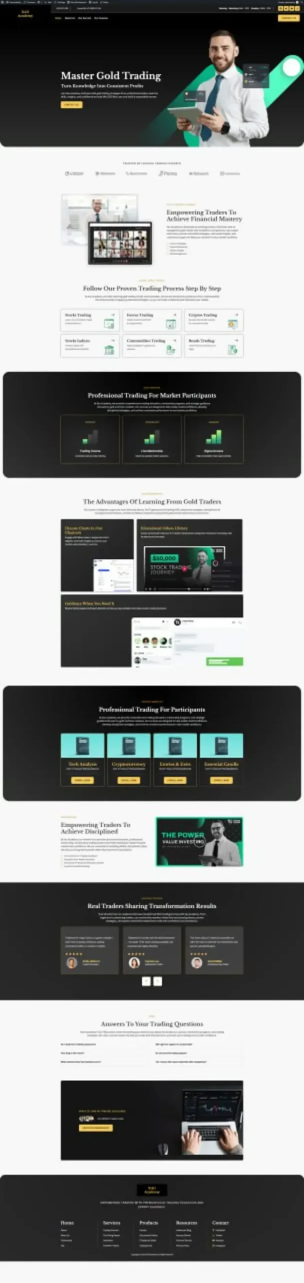 E-learning and LMS website — preview 2