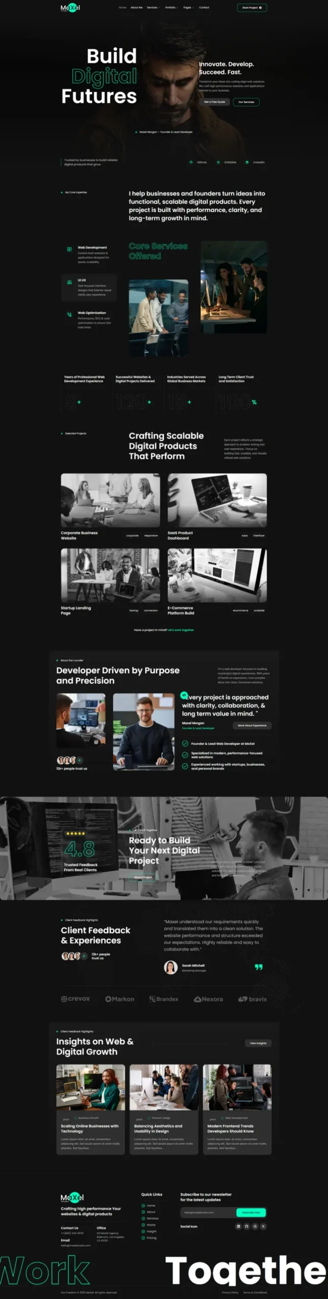 Portfolio website — preview 1